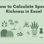 HOW TO CALCULATE SPECIES RICHNESS IN EXCEL