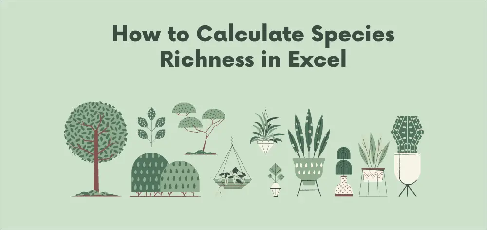 HOW TO CALCULATE SPECIES RICHNESS IN EXCEL