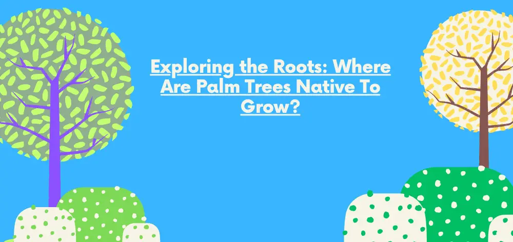 Where Are Palm Trees Native